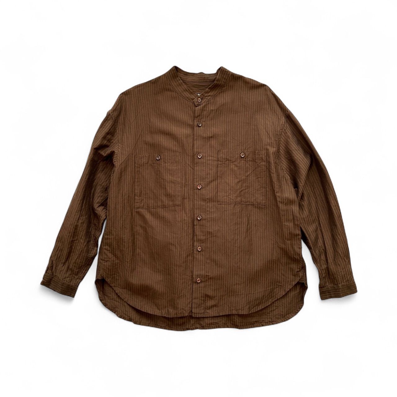 humoresque ユーモレスク men s standcollar shirt シルク混スタンドカラーシャツ