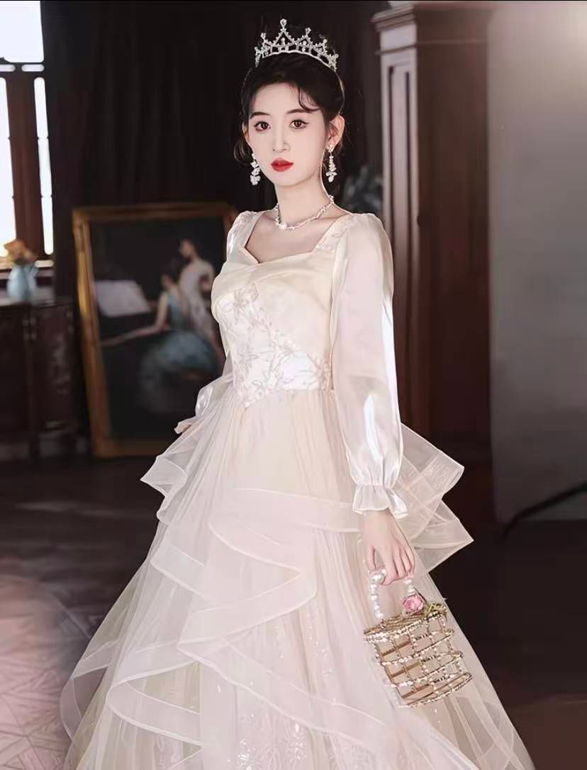 ドレス レディース 2025 ロングドレス 感 エレガント ワンピース 晚礼服 演奏会 発表会 成人式 パーティー 結婚式 ステージ衣装