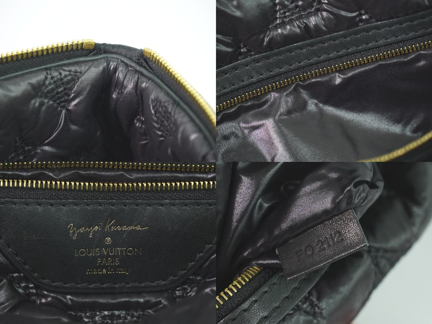 本物 ルイヴィトン LOUIS VUITTON LV ロックイット MM ヴェルニ インフィニティドット サテン ハンドバッグ ノワール ルージュ  M40681 ビトン バッグ ジェンダーレス ジェンダーフリー 中古 【フォロー割】