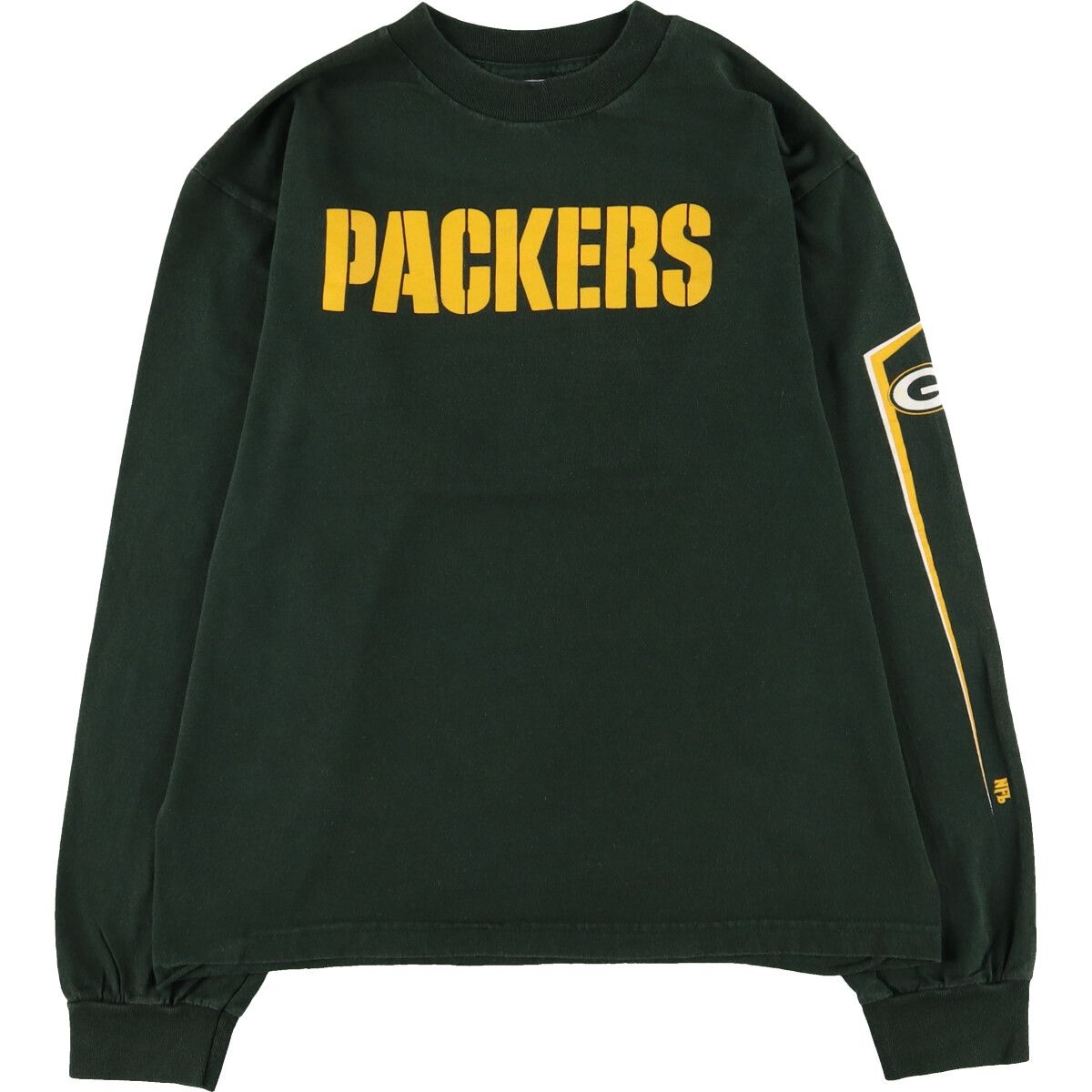 古着 ALSTYLE NFL GREEN BAY PACKERS グリーンベイパッカーズ ロングTシャツ ロンT メンズM相当/eaa487408
