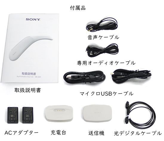 美品☆ SONY ウェアラブルネックスピーカー SRS-WS1-