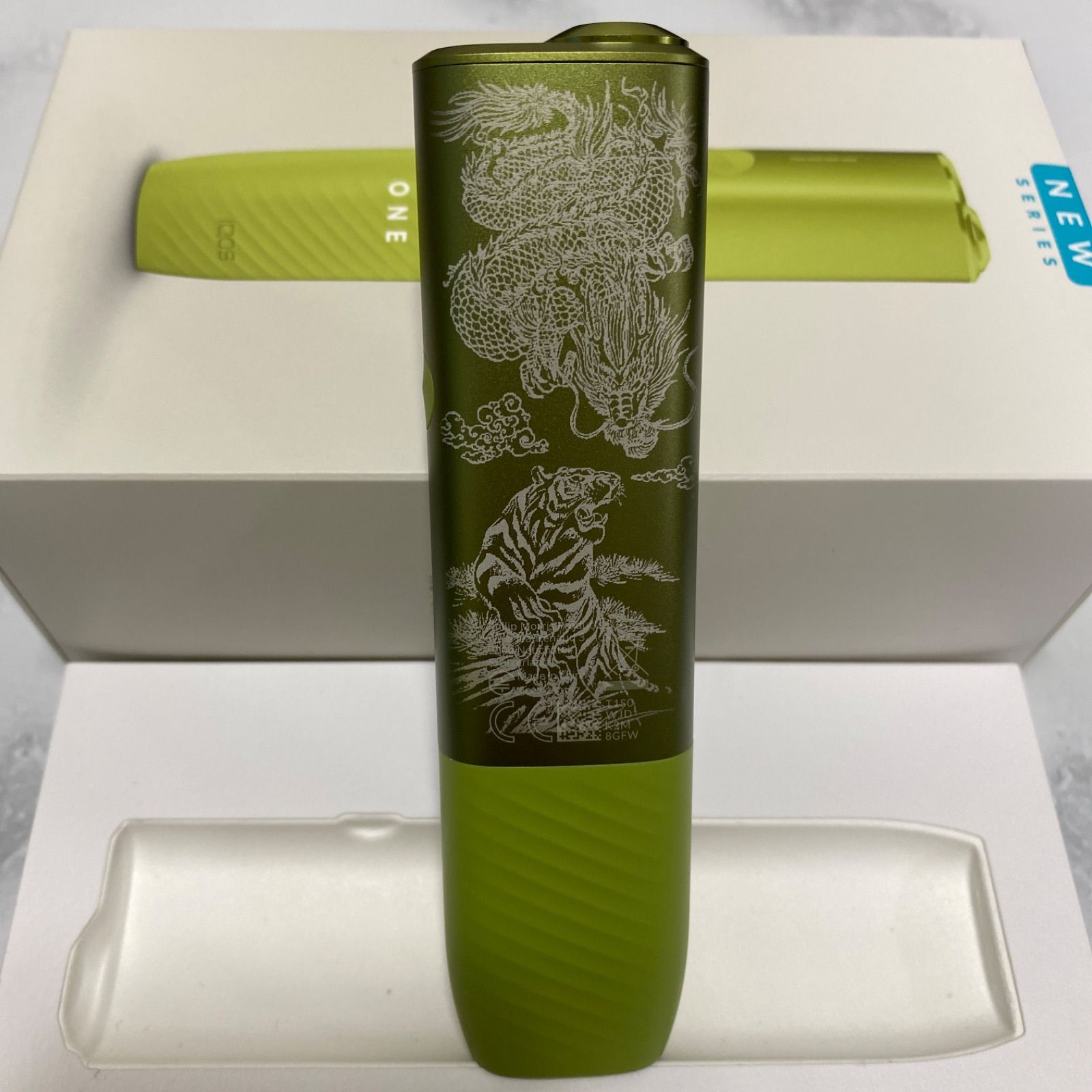 龍 虎 デザイン レーザー加工 iQOS ILUMA i ONE アイコス イルマ i 