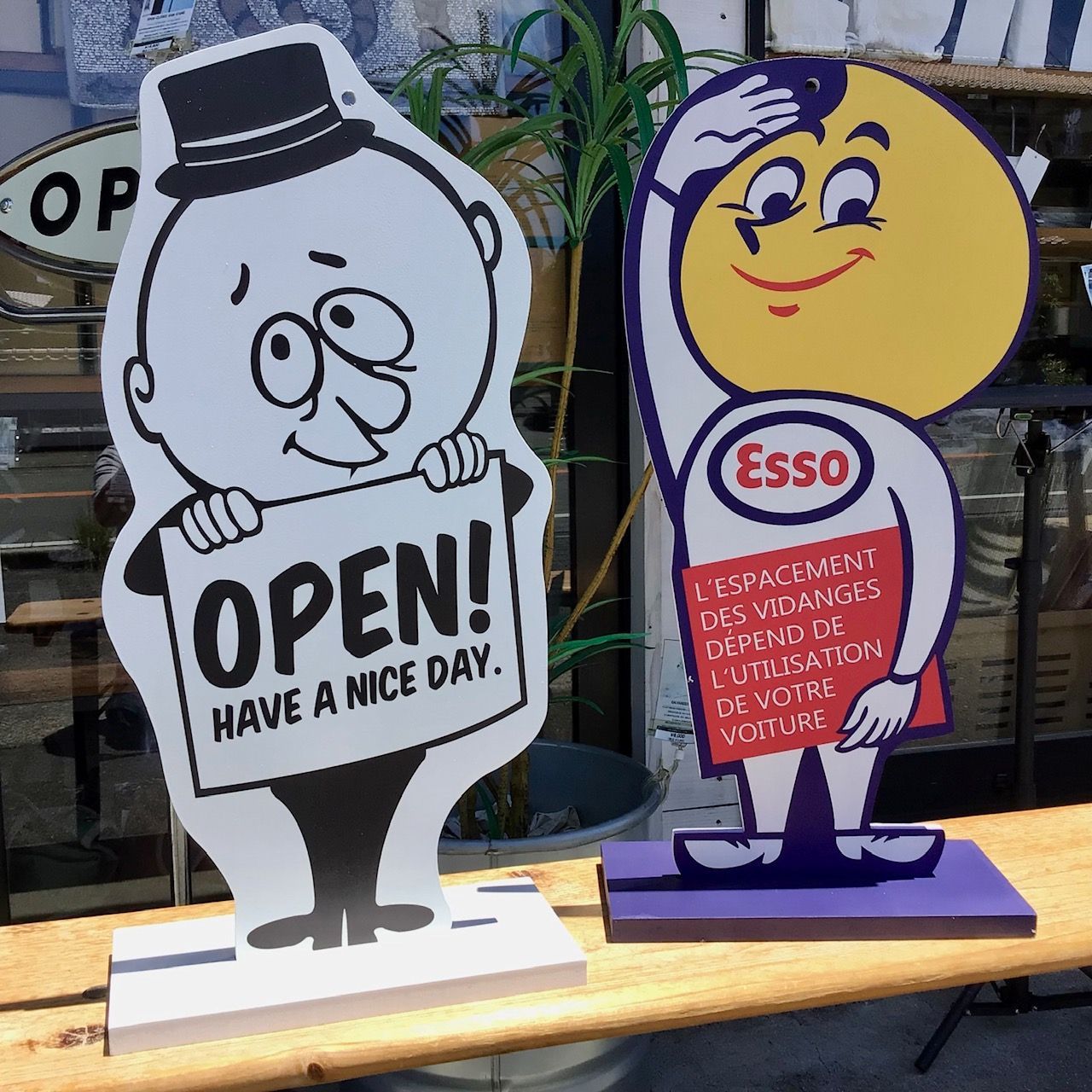 新品 MDF 看板 木製 バーギー エッソボーイ ESSO アメリカン雑貨