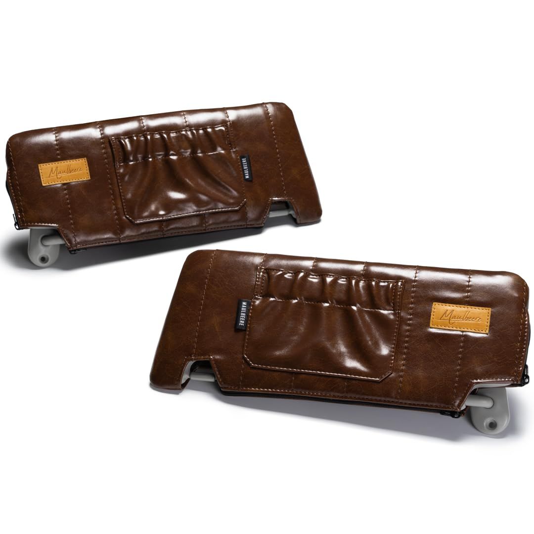 マルビーレ JB64W JB74W JC74W ジムニー ジムニーシエラ ノマド JIMNY JIMNY SIERRA NOMADE サンバイザーカバー ブラウン 運転席ミラー有 助手席ミラー有 2枚セット OE042-02-01