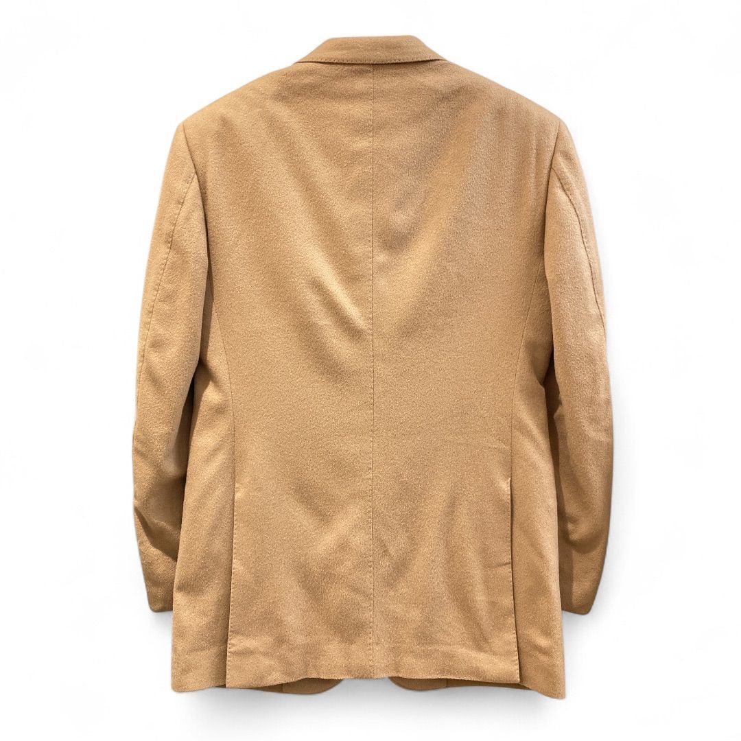 BEAMS F ビームスエフ リングヂャケット製 カシミヤ テーラードジャケット キャメル サイズ90 3つボタン シングル 総裏地 袖口本切羽 裏地シミ有 メンズ 冬 ゴーゴー古着マルイ草加店1926Y