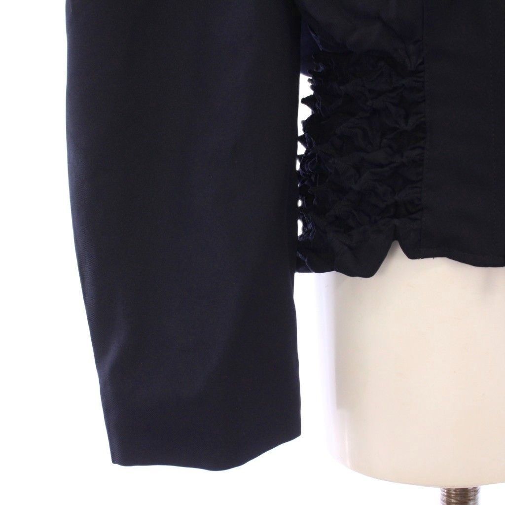 テルマ TELMA ジャケット ブルゾン アウター ジップアップ ショート丈 34 紺 ネイビー |BB WWW_NOITHATQUANGTHANH_NET