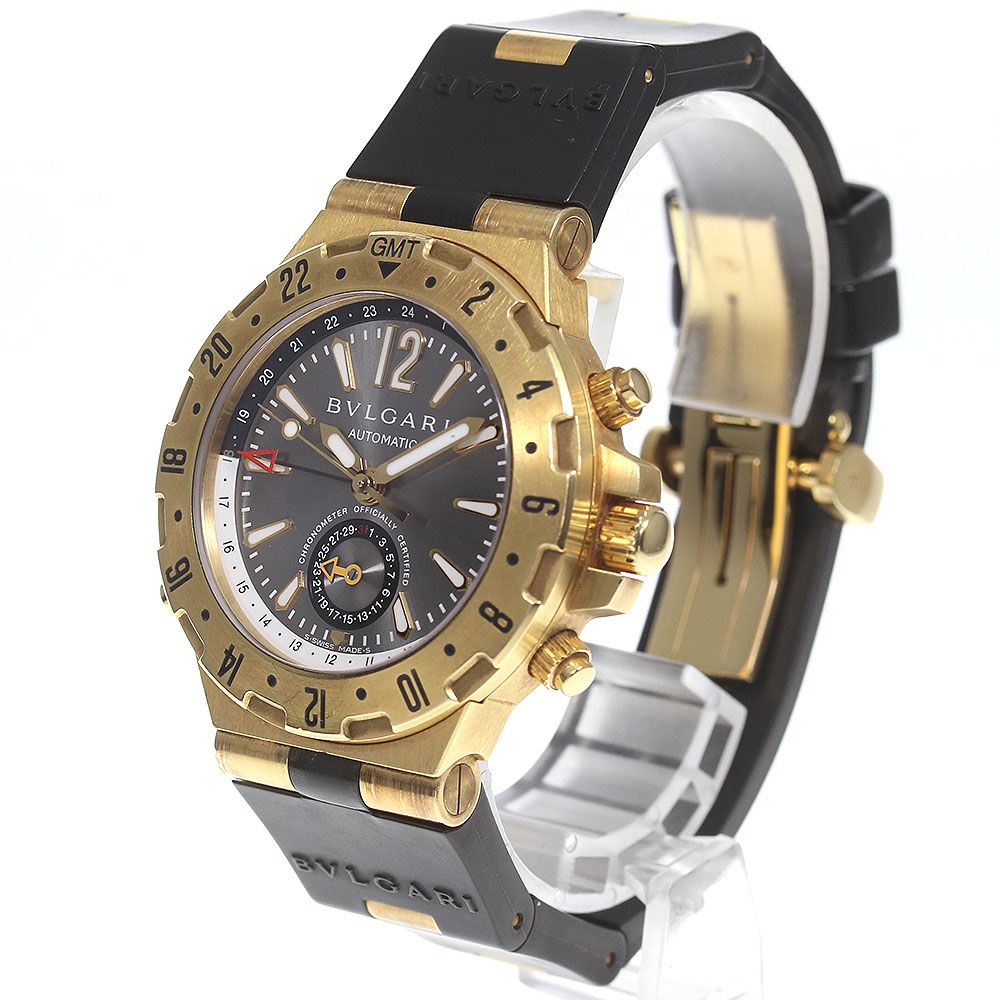ブルガリ BVLGARI GMT40G ディアゴノプロフェッショナルGMT K18YG 