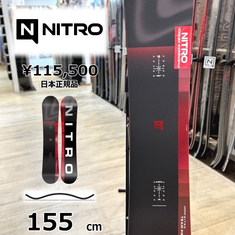 メンズ スノーボード 板 155cm NITRO TEAM PRO ナイトロ チームプロ 25-26 オールラウンド カービング キャンバー