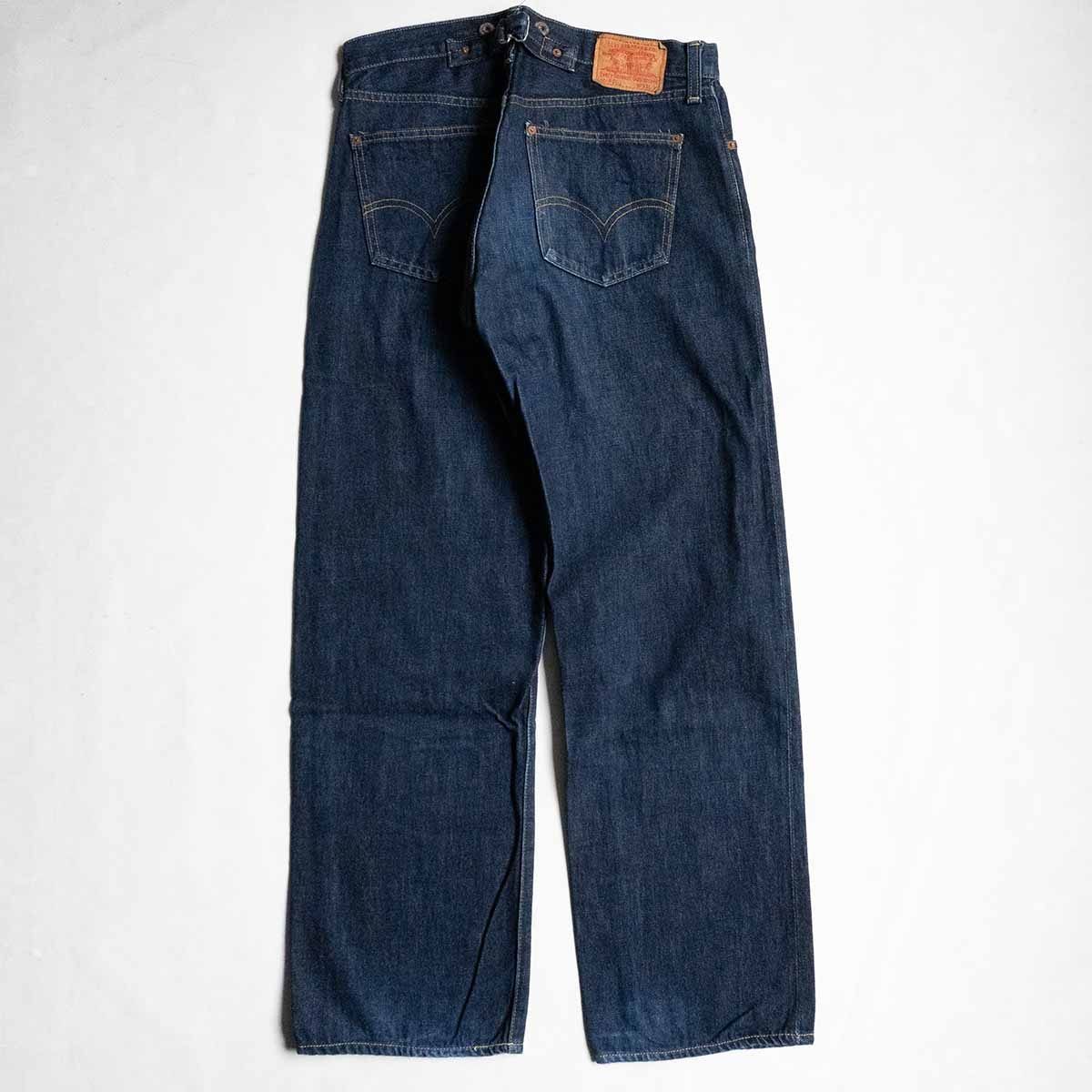 雰囲気抜群/濃紺】 LEVI'S 【 S702XX ビッグE デニムパンツ 】33×36 旧