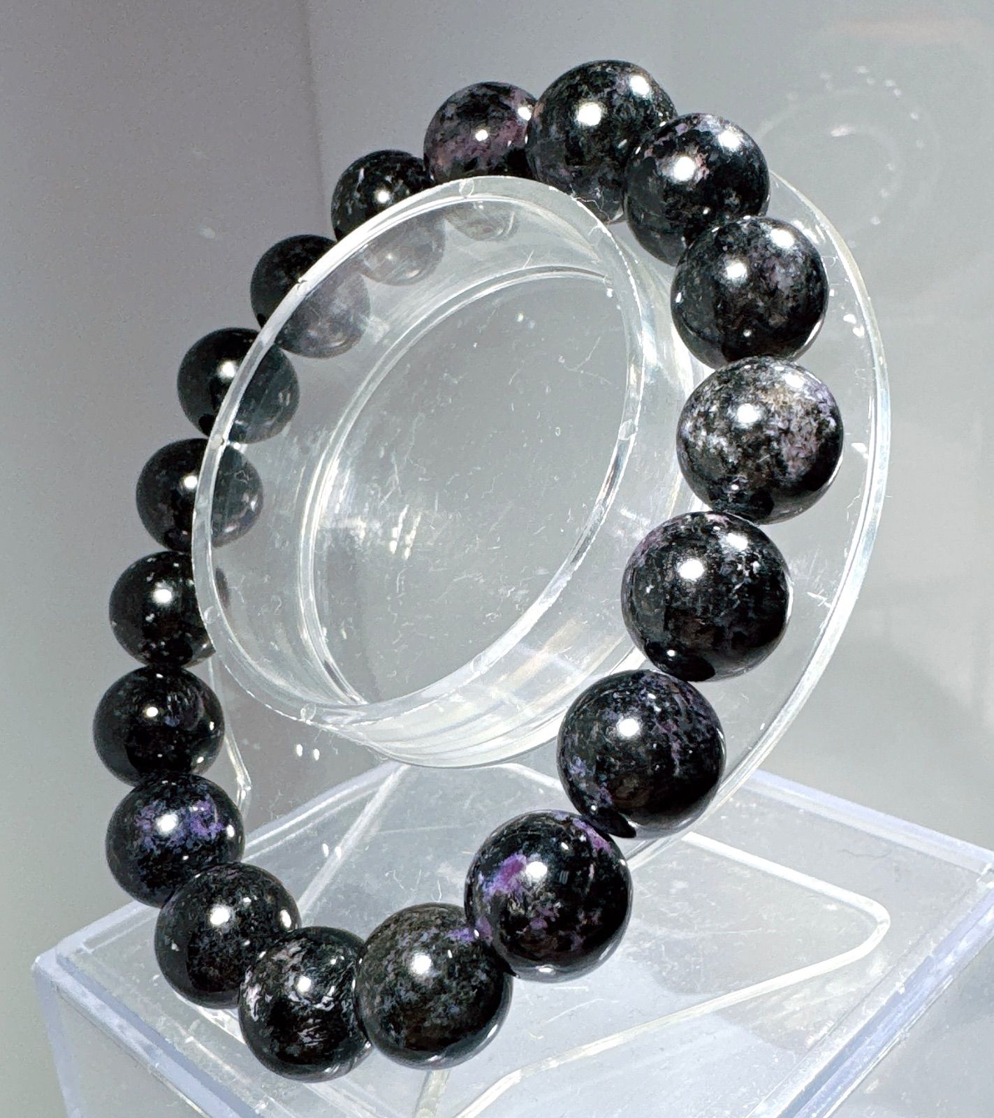 ブラックスギライトブレスレットNO25-2384