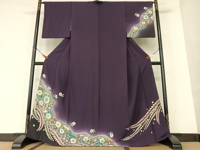 平和屋着物●訪問着　辻が花　絞り　暈し染め　正絹　逸品　AAAW9101zg 平和屋着物○訪問着 辻が花 絞り 暈し染め 正絹 逸品 AAAW9101zg