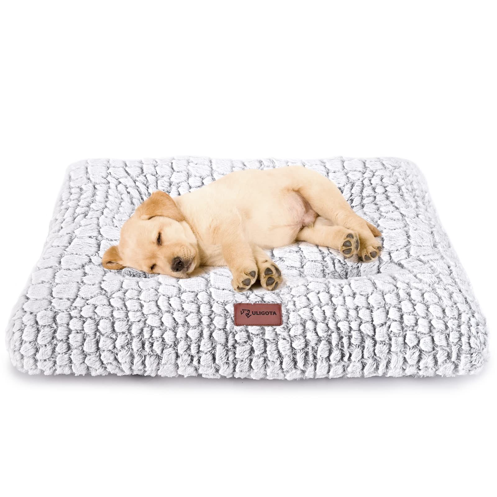 【人気商品】ULIGOTA ペット用クッション 犬 猫 ベッド クッション マット ふわふわ 滑り止め 犬ベッド ペットマット 暖か 寒さ対策 ケージ クッション 室内用 秋冬用(60×45cm)