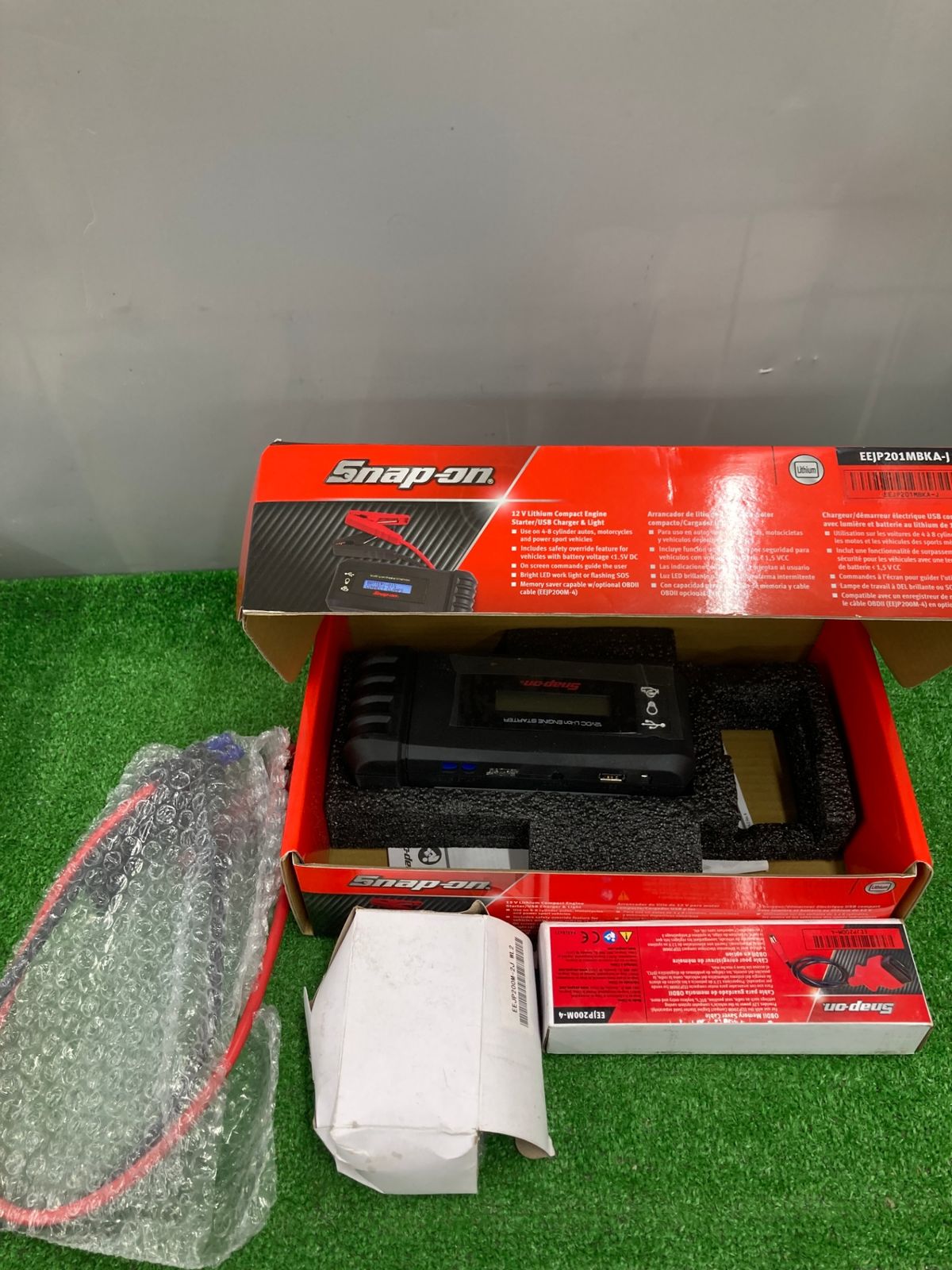 【中古品】【0922】Snap-on(スナップオン) 10.8Vリチウムイオンコンパクトエンジンスターター EEJP201MBKA　 ITVKO5MI9XXS