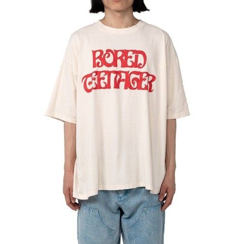 MIHARA YASUHIRO ミハラヤスヒロ ヴィンテージ加工プリントTシャツ メゾンミハラヤスヒロ ヴィンテージ加工 Tシャツ ブラック