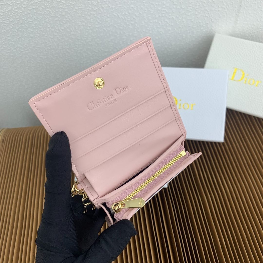 レディディオール　ウォレット　美品　限定箱付き 本日特価] ミニ レディディオール ウォレット グレーシープ