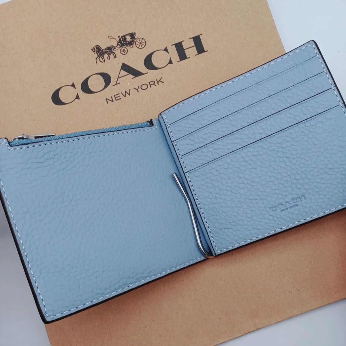 新品 COACH マネークリップ 財布 ジップ 送料込み メンズ商品 14,000