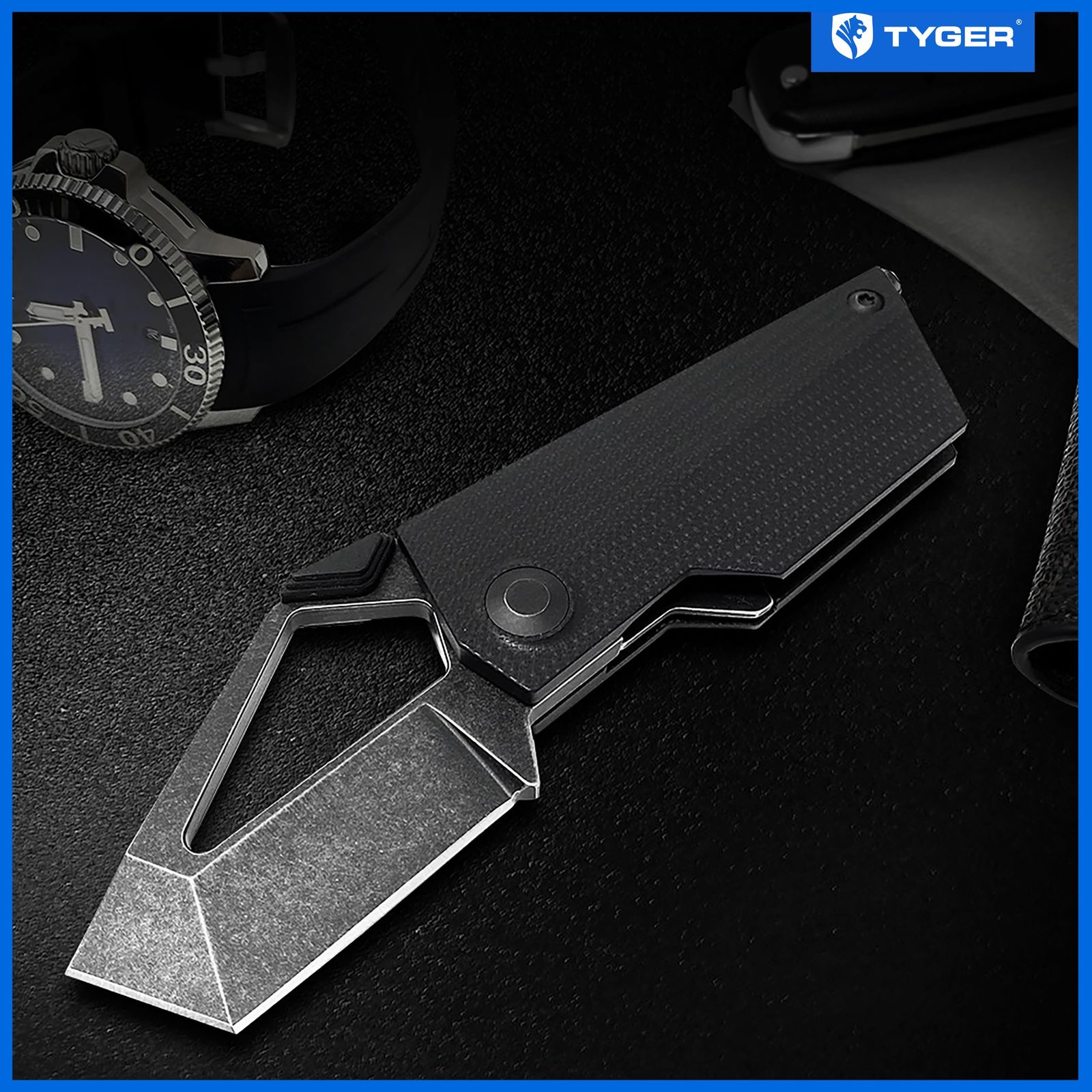 国内正規品】 日本語取扱説明書付 Tyger (タイガー) K7 EDC 折りたたみ