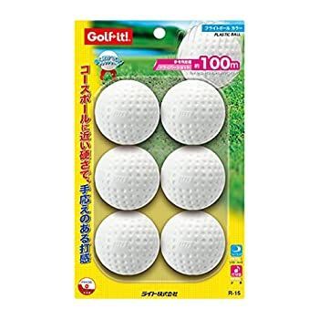 【中古】ライト(LITE) ゴルフ練習ボール フライトボール (ホワイト) R-15