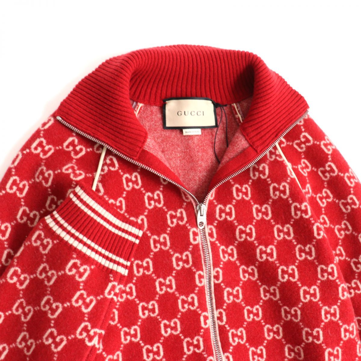 未使用品◇定価187000円 20-21AW GUCCI グッチ 645239 GGウール 