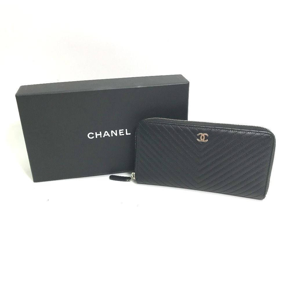 数量僅か・希少品】CHANEL☆長財布☆キャビアスキン (CHANEL/長