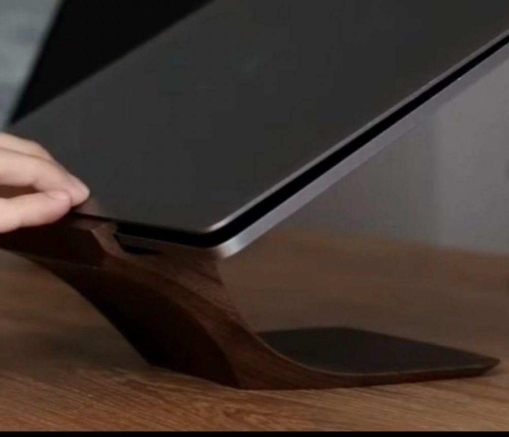 新品•未開封】LOOMMA MacBook スタンド 木製 収納袋付 アップル - メルカリ