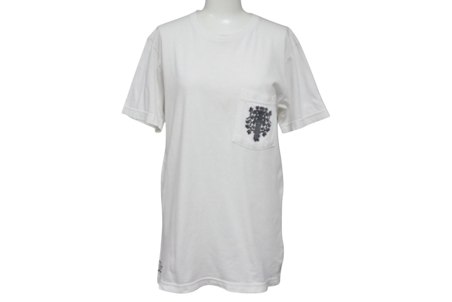 クロムハーツ Tシャツ ヴァインダガー 白×黒 CHROME HEARTS クロムハーツ ヴァインダガー 半袖Tシャツ サイズ