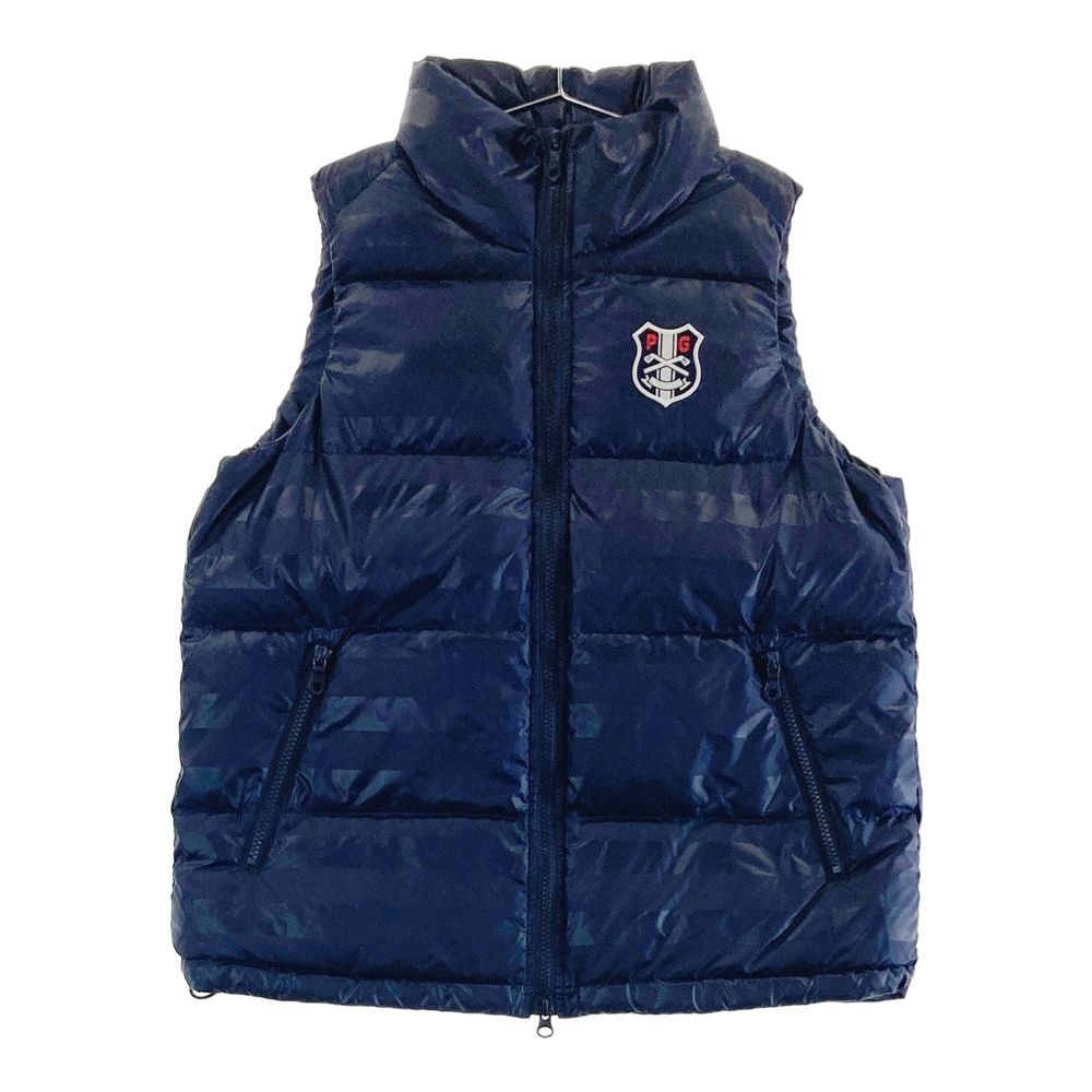 サイズ 1 PEARLY GATES パーリーゲイツ ダウンベスト ボーダー柄 ネイビー系 240101503263 ゴルフウェア レディース ストスト