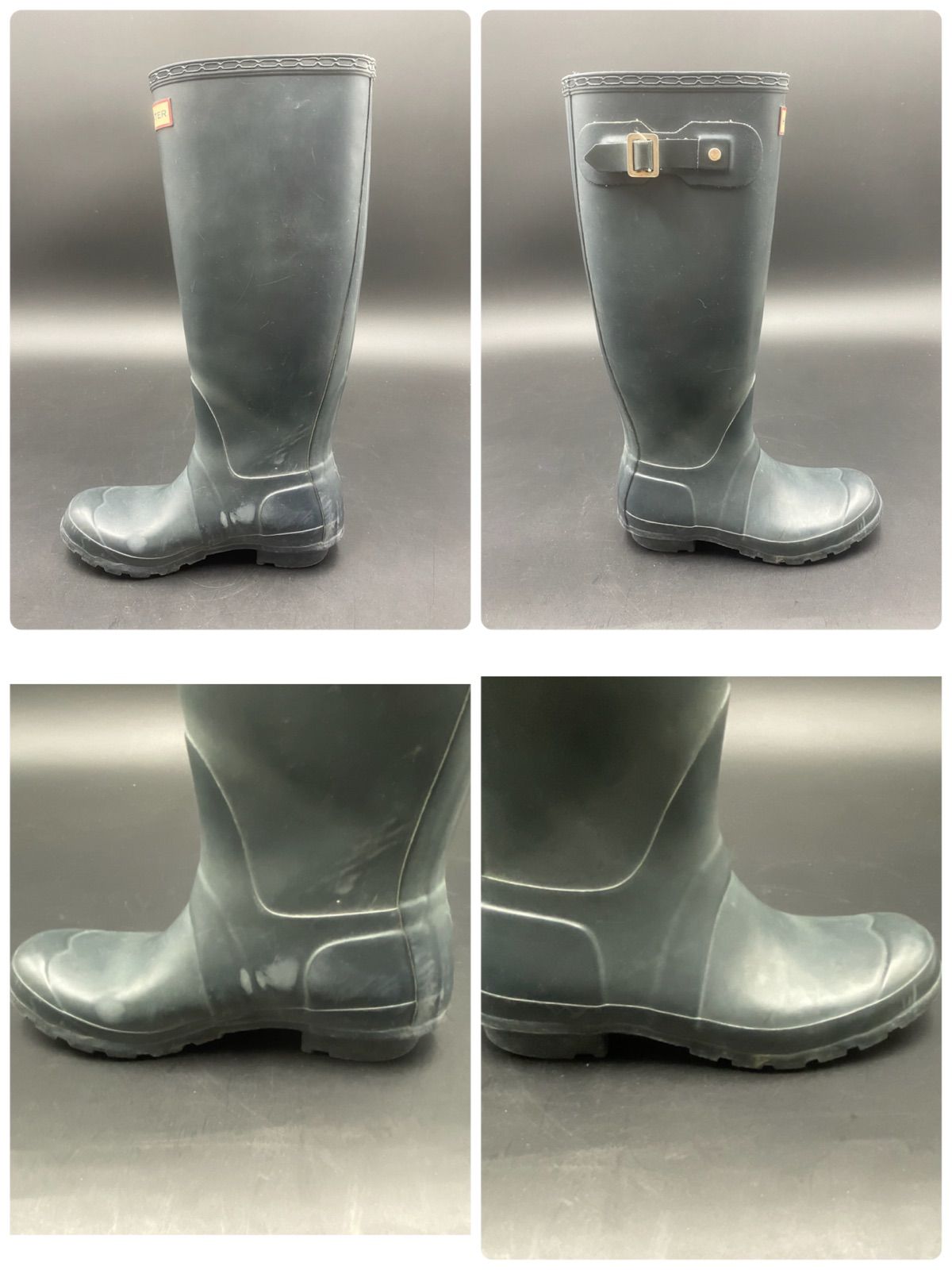 HUNTER ブラック 長靴 23cm UK 4 / EU 37 27 HUNTER ハンター レインブーツ ブラック 長靴 23cm UK4