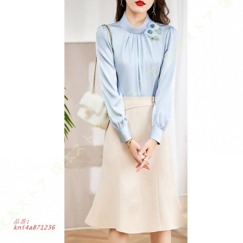 レディース フォーマルスーツ ひざ丈 スカート スーツ セットアップ スーツセット ボディコン タイト 膝丈 キャバ 制服 パーティー フォーマル 長袖 kni4a871236