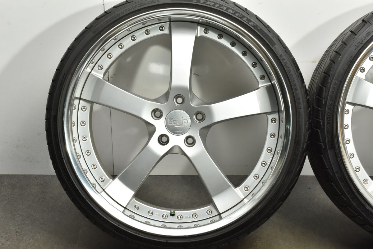 ワーク　エクイップ　10インチ　クロススポークデザイン ホイール 4個 人気ホイール 鍛造品】WORK Equip E05 22in 9.5J +39 +33 PCD120