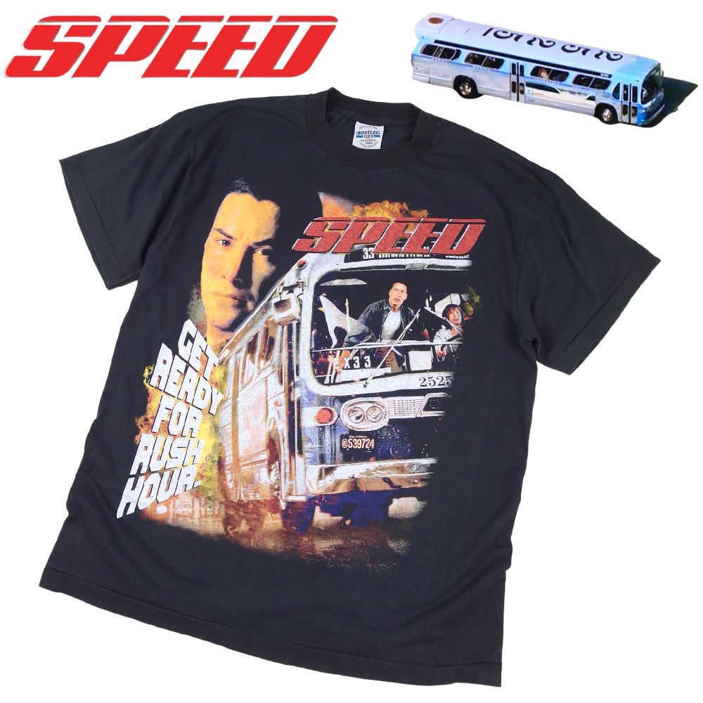 90s 映画　speed キアヌリーブス　movie tシャツ Tシャツ スピード SPEED キアヌリーブス 映画 ムービー 両面