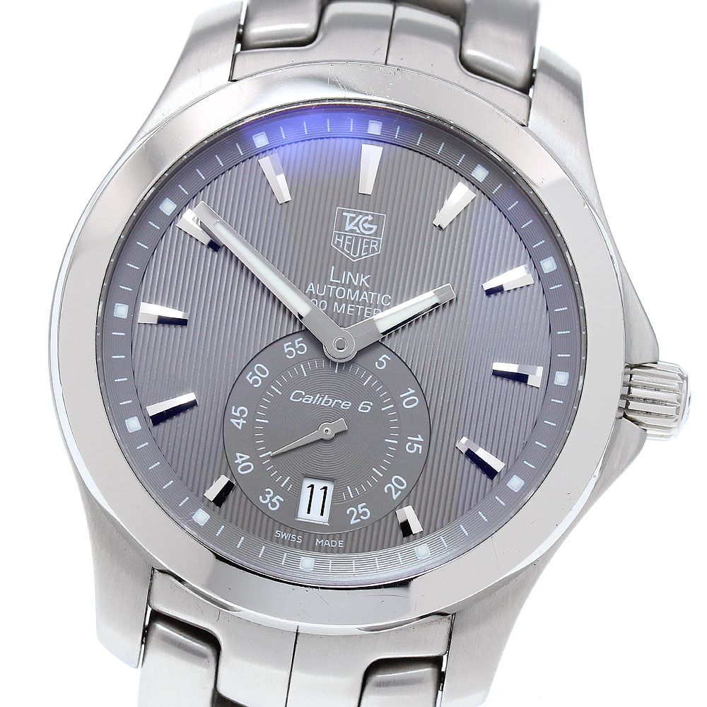 TAGHEUERタグホイヤー リンク デイト WT5111 自動巻き メンズ中古 楽天市場】【TAG HEUER】タグホイヤー 6000シリーズ クロノ