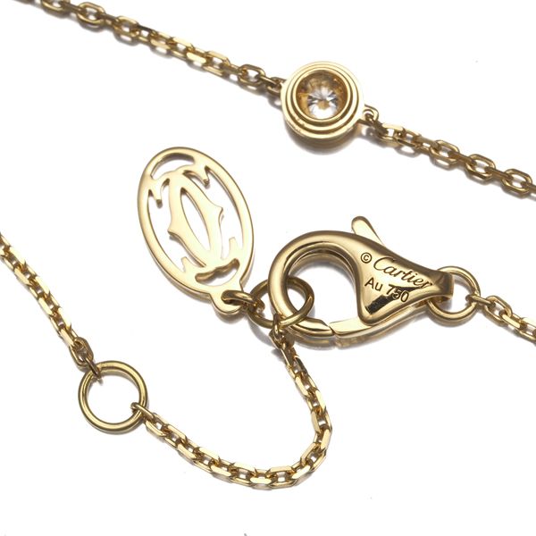 【Cartier】カルティエ ダムール ダイヤモンド ブレスレット カルティエ Cartier ダムール ブレスレット K18WG ダイヤモンド