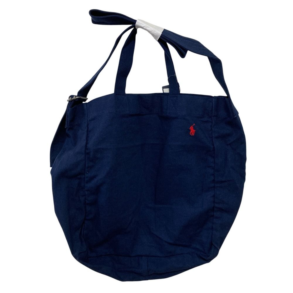 美品！ラルフローレンRalph Laurenキャンバストートバッグ新品未使用！ 未使用 24SS Polo Ralph Lauren ポロラルフローレン キャンバス