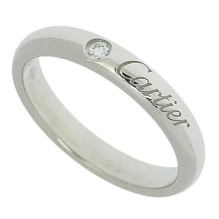 CARTIER カルティエ C ドゥ カルティエ ウェディング 1P ダイヤ リング