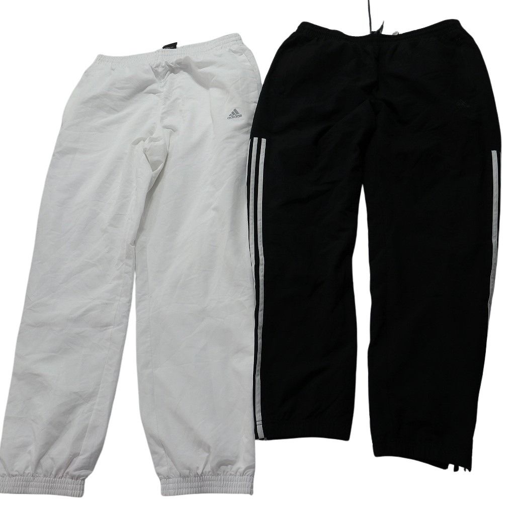 古着卸 アディダス adidas ウインドブレーカー パンツ 8枚セット メンズ L ワイド トラックパンツ 90s 古着 NC0872