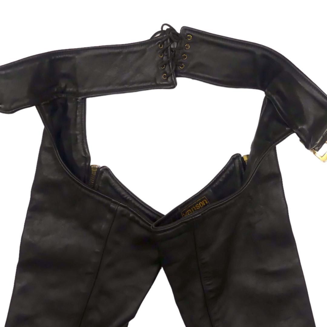 VANSON バンソン チャップス レザーパンツ バイク 本革 HH9611