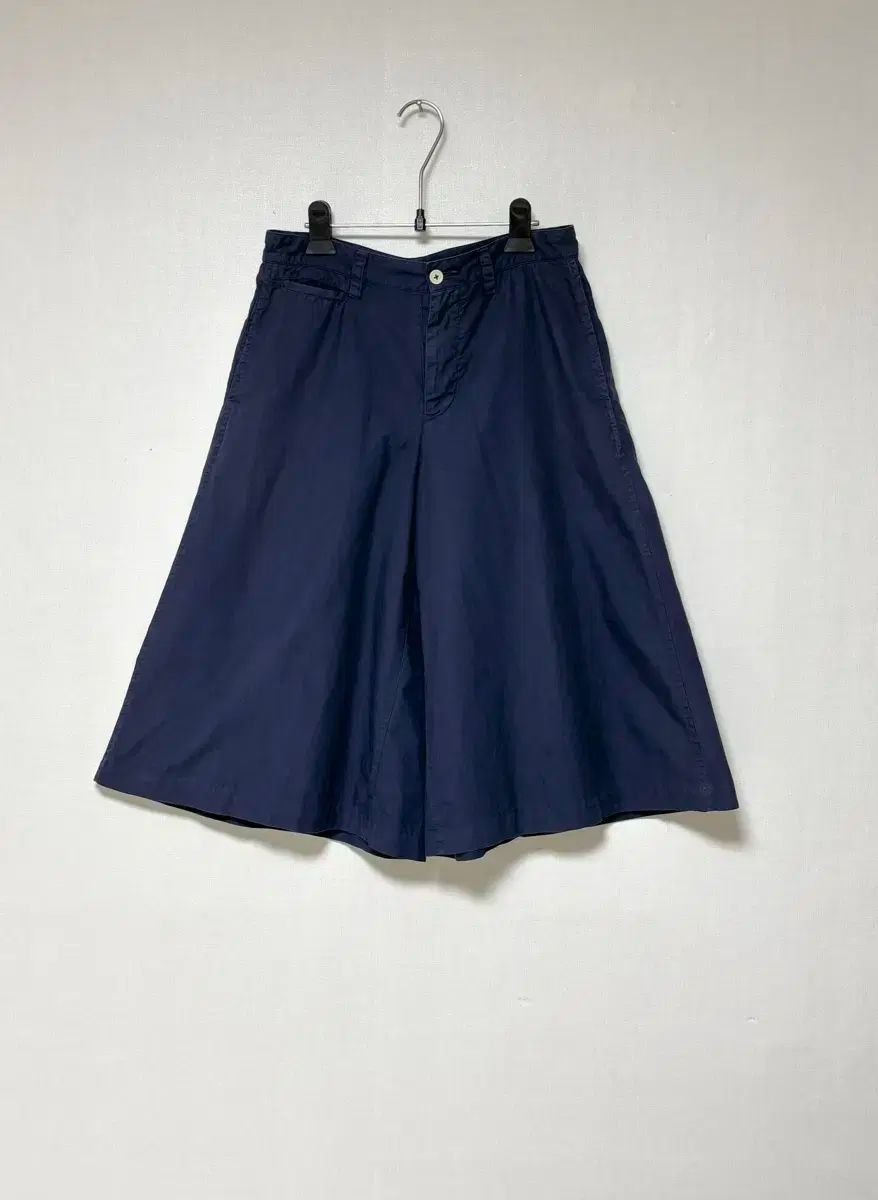 MARGARET HOWELL キュロットパンツ マーガレットハウエル COATED LINEN PLAINWEAVEキュロット
