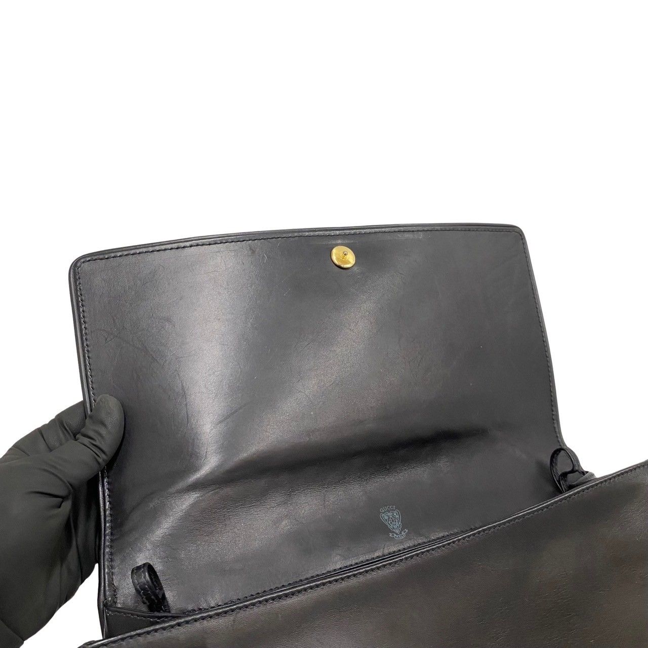 極 美品 GUCCI グッチ オールドグッチ ヴィンテージ GG ロゴ 金具