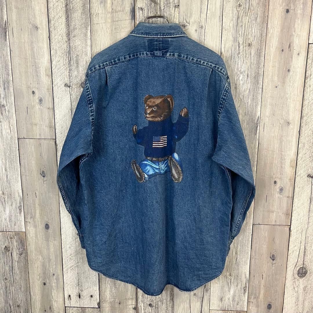 Polo by Ralph Lauren ポロベア デニムシャツ シャツ 90s Ralph Lauren