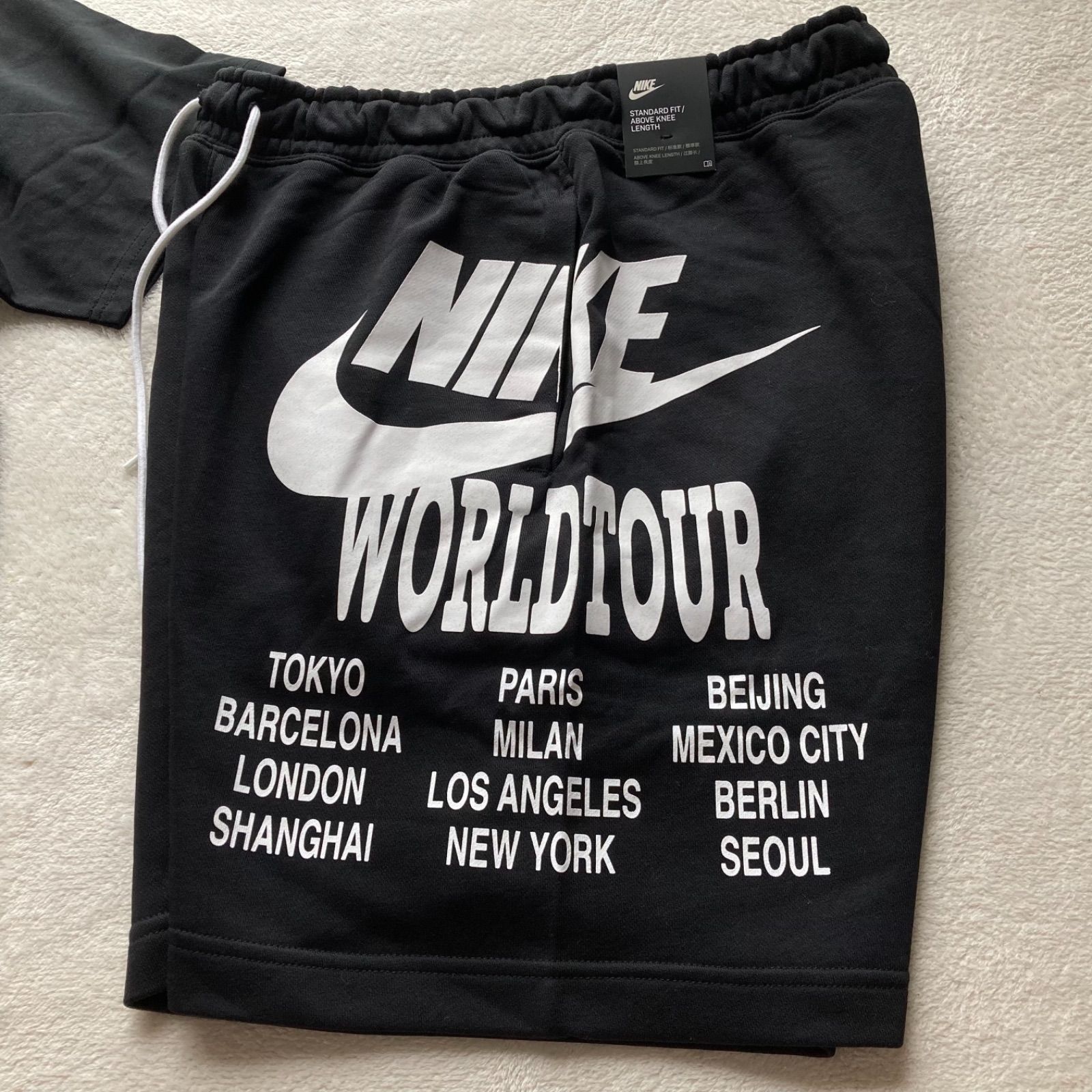 NIKE ナイキ ワールドツアー 上下セット Tシャツ スウェット ハーフパンツ - メルカリ