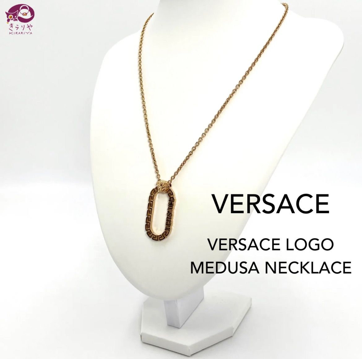 VERSACE ヴェルサーチェ 1004059 ロゴ メドゥーサ ネックレス ゴールド