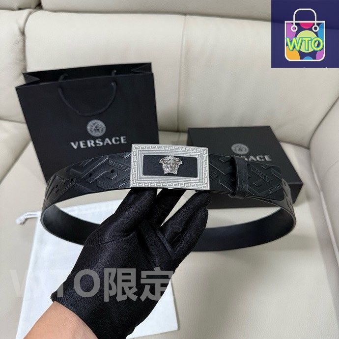 今日特価】Versace MEDUSA ヘッドレザーメンズベルト-1 - メルカリ