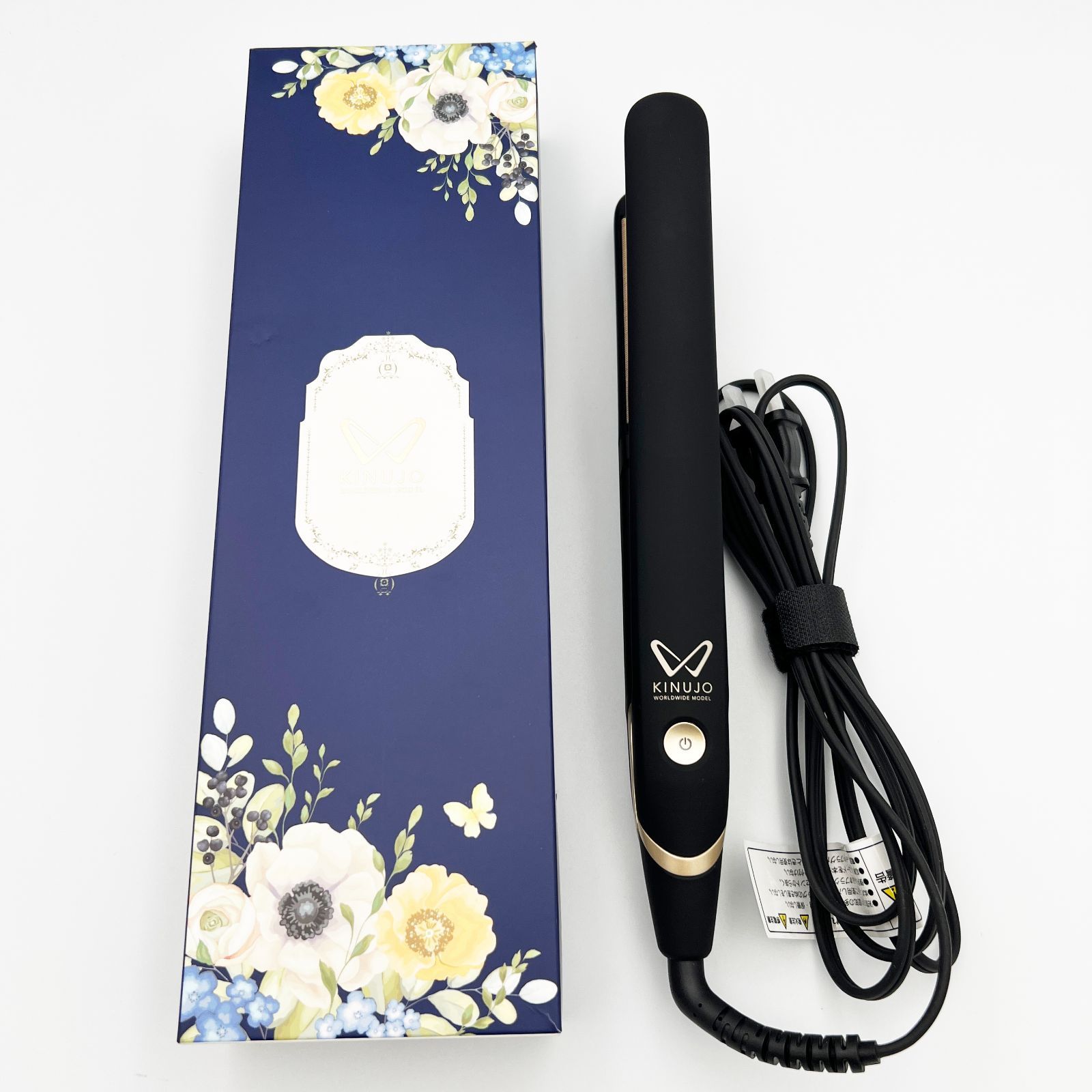 絹女 KINUJO ストレートヘアアイロン W worldwide model DS200-BK ブラック