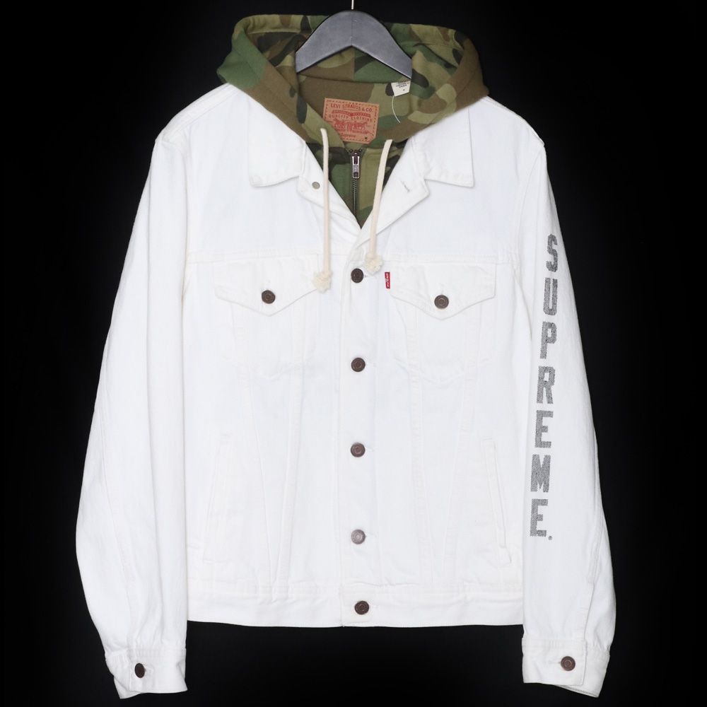 SUPREME × LEVI'S Fleece Hood Trucker Jacket Mサイズ - メルカリ