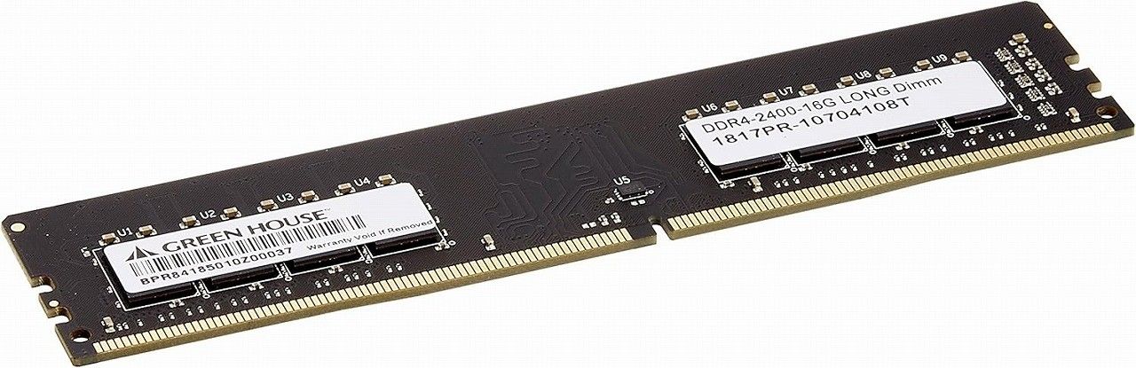 グリーンハウス デスクトップ PC 用 メモリ PC4-19200 (DDR4-2400) DDR4 DIMM 4GB GH-DRF2400-4GB グリーンハウス デスクトップ PC 用 メモリ PC4-19200 (DDR4-2400