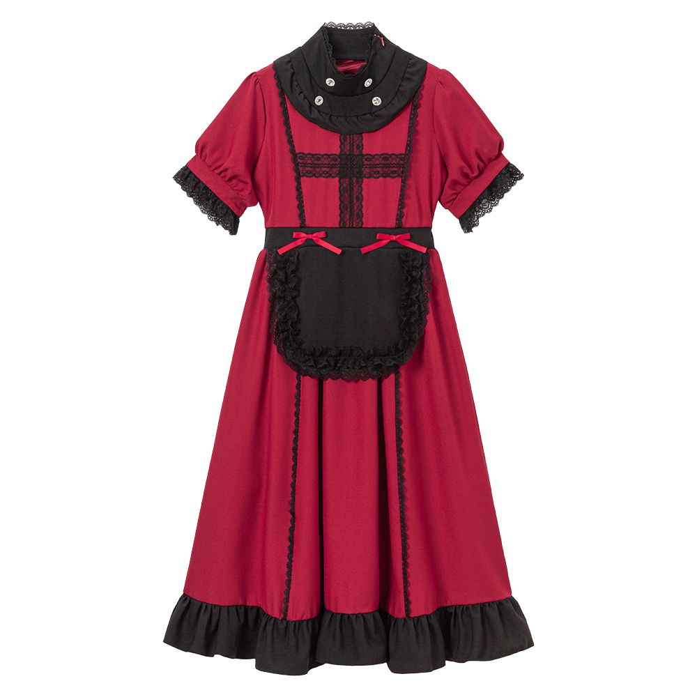 Mサイズ　夢展望　ロング　ナースメイドレースワンピース　dearmylove 夢展望公式 [新品未使用] ナースメイドレースワンピース [ロング