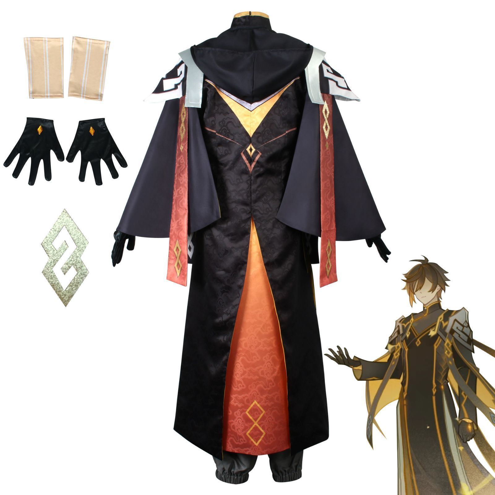 R④2 原神 Genshin 鍾離 しょうり げんしん ショウリ コスプレ 衣装 Amazon.co.jp: [DOZZZY] 原神(Genshin) 鍾離 しょうり コスプレ