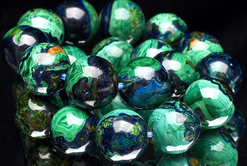 １点物 AAA ペルー産 アズロマラカイトインクリソコラ 10mm ブレスレット パワーストーン 天然石 _U7385 NEXPOTALLINN_EU