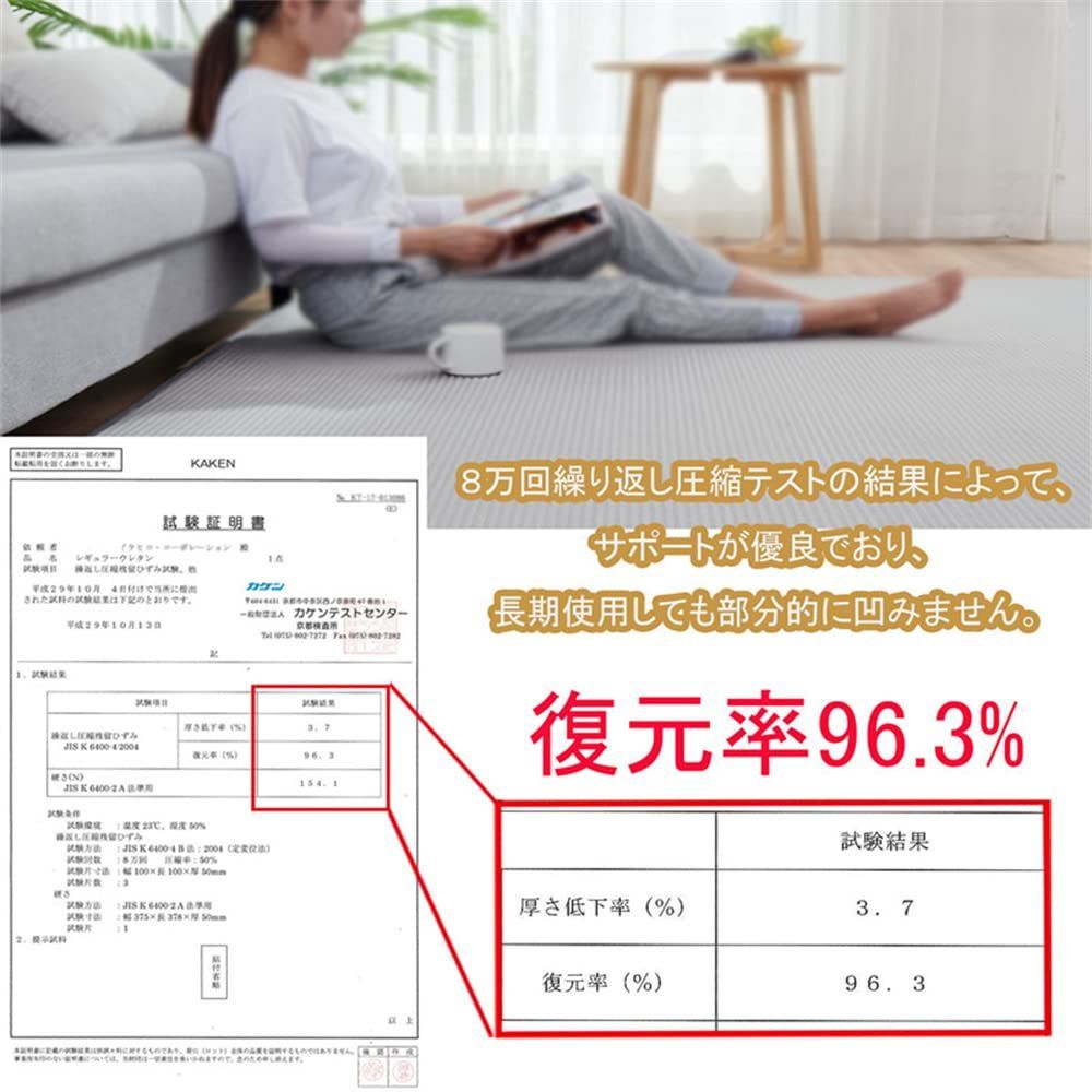 新着商品 高反発 185×185 2畳 cm 厚手 30 mm ラグマット 冬 床暖房対応 カーペット 洗える 厚 滑り止め付 じゅうたん 防ダニ 抗菌 カーペットラグ オールシーズン フランネル グレー aicomri MARWIL-DEMENAGEMENTS_CH